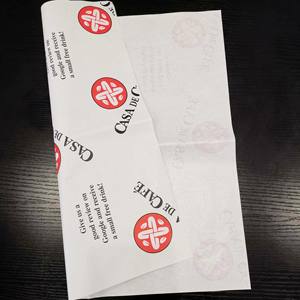 Papel encerado a cuadros para sándwiches, a prueba de grasa, apto para alimentos, con impresión personalizada - Product Image 4