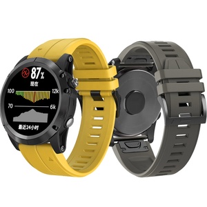 <span class=keywords><strong>Correa</strong></span> de silicona suave para reloj <span class=keywords><strong>Garmin</strong></span> Fenix 6, 6X Pro, 5, 5X Plus, descenso, Mk1, D2, Delta, PX - Product Image 1