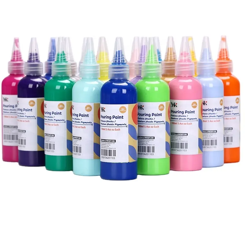 Bộ Sơn Acrylic Để Đổ Chất Lỏng Bộ 20 Màu Verter Pintura Acrilica