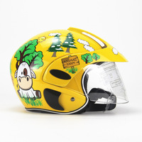 Casque demi-face pour enfants, quatre saisons, personnalisé, respirant, respectueux de la peau, taille unique pour garçons et filles, pour la conduite