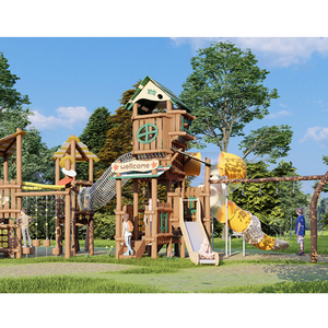 Tobogán <span class=keywords><strong>de</strong></span> <span class=keywords><strong>Madera</strong></span> para Parques <span class=keywords><strong>de</strong></span> Diversiones al Aire Libre <span class=keywords><strong>de</strong></span> Alta Calidad con Certificado CE - Product Image 1