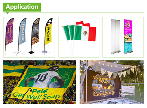 Precio de fábrica 80/105/110g100% tela de poliéster bandera de playa Banner impresora de sublimación publicidad textil mundialmente famoso - Product Image 5