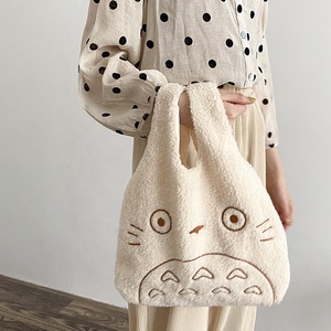 Wholesale Soft Plush Handbag for Woman High Quality Large Quality Fashionable <strong>Bags</strong> Cartoon <strong>Totoro</strong> Shoulder <strong>Bag</strong> Tote <strong>Bag</strong> - Product Image 1