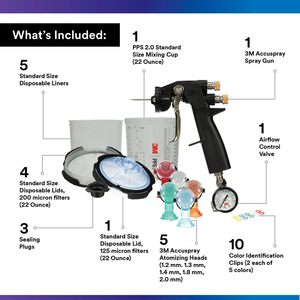 3M Accuspray <b>Spray</b> Gun System 26580 PPS 2.0 20 Oz <b>Paint</b> Application Professional Use - Product Image 3