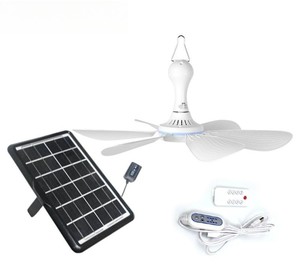 Yd0651 5W 10W 420mm nhỏ 2025 ưu đãi nhanh chóng tàu <span class=keywords><strong>USB</strong></span> năng lượng mặt trời có thể sạc lại quạt trần năng lượng mặt trời mini ngoài trời - Product Image 5