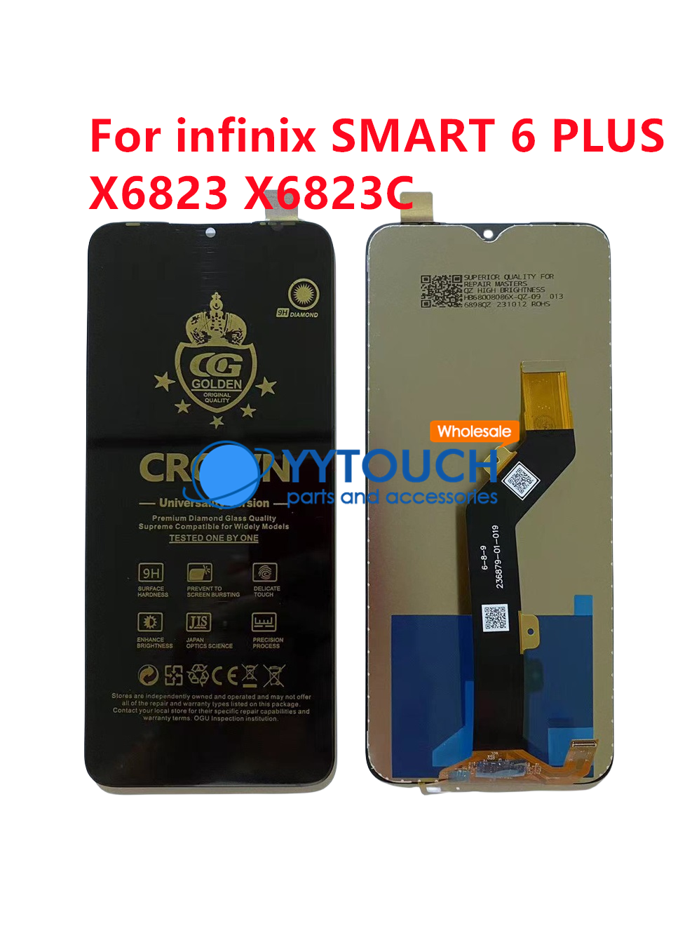 Infinix Smart 7 X6515LCDディスプレイタッチスクリーンデジタイザー