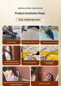 Panel de Pared de Piedra Flexible, Material de Construcción Ligero y Decorativo para Interiores Modernos, Ideal para Aplicaciones en Comedores y Superficies de Vanidad - Product Image 4