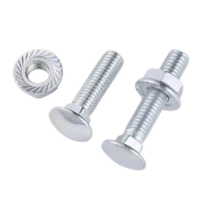 Galvanized Round Cup Head Square Neck Carriage <strong>Bolts</strong> Screws Hex Flange Nuts Full Thread M4 M5 M6 M8 <strong>M10</strong> X 18mm 70mm 3/8 1/2 1/4 - Product Image 3