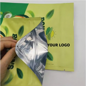 Sacs d'emballage <span class=keywords><strong>Doypack</strong></span> de qualité alimentaire avec fermeture à glissière, en aluminium, en mylar, avec encoche de déchirure, brillants, debout, en gros - Product Image 2