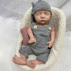Levensechte In Slaap Pasgeboren Baby Poppen Siliconen Zacht Lichaam Bebe Jongen Schattige Herboren Poppen Voor Verjaardagscadeaus - Product Image 5