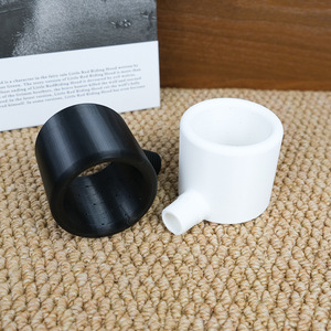 Soffione Doccia da Uomo Nero Opaco Rotondo Regolabile a Parete 1 Livello Design Moderno - Product Image 2