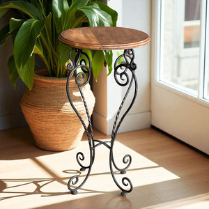 MESA AUXILIAR DE MADERA Bellamente diseño clásico Mesita de noche Elaborada con madera natural de primera calidad a precio de lote - Product Image 2