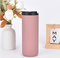 Tasse à café sous vide en acier inoxydable à double paroi personnalisée gobelet à café avec couvercle anti-fuite bouteille d'eau isolée personnalisée