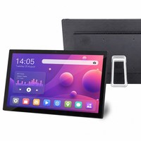 Papan Menu Layar Sentuh Kios Tablet Android 14 Inci, Signage Digital All in One PC untuk Restoran, Kafe, Toko Roti