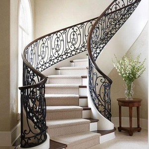Barandillas de Escalera de Hierro, Estilo Chino, Barreras de Protección de Escaleras Seguras de Acero - Product Image 2