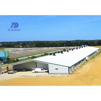 Poulailler mobile de grande capacité pour 5000 poulets, structure en acier complète, bâtiment d'élevage avicole aux États-Unis