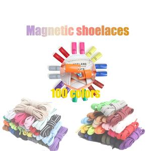 2025 lacets de chaussures plats créatifs sans cravate rapides sans lacets lacets à serrure magnétique lacets élastiques enfants adultes lacets paresseux rapides - Product Image 1