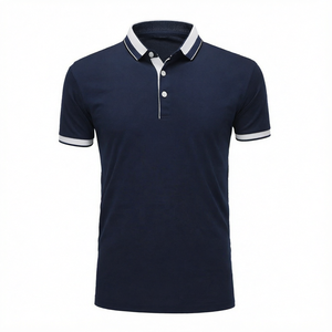 Chemises formelles en twill 100 % coton avec logo personnalisé, vêtements de golf, manches courtes, uniformes de travail imprimés et sur mesure pour groupes culturels - Product Image 1