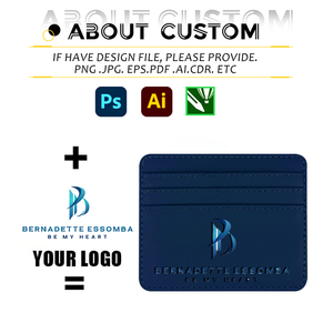 IDÉE CADEAU Vente en gros Porte-cartes en Pu mince et léger à quatre fentes pour cartes Petit porte-cartes en cuir Pu avec logo personnalisé - Product Image 4