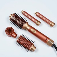 Styler multifonction 5 en 1 pour salon, brosse sèche-cheveux à chauffage rapide, fer à boucler, lisseur, outils de coiffage