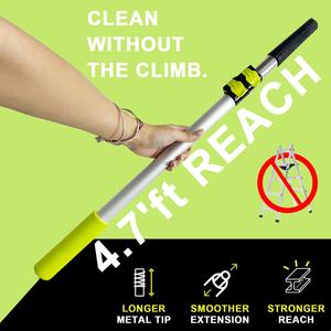 Perche <span class=keywords><strong>télescopique</strong></span> pour peinture de 65 cm à 143 cm, en alliage d'aluminium épaissi, pour rouleau à peinture et bloc de ponçage - Product Image 5