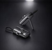 Chargeur portable 10000mAh, avec câbles intégrés et ports de charge dotés d'un affichage numérique pour montre rechargeable