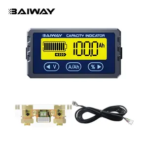 Baiway TY23 8-80V 100A Universal LCD Car Battery monitor indicatore di capacità di tensione batteria coulometro meter tester