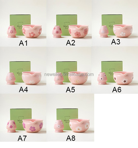 NEWELL <span class=keywords><strong>Bol</strong></span> à thé matcha de qualité alimentaire Chawan en céramique japonaise avec design de logo personnalisé et boîte cadeau pour le thé - Product Image 5