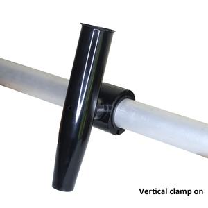 Raider SL10 Supports de cannes à pêche simples en aluminium pour bateau T Top, pince Fit 2 "et 1.5" Tube CLAMP ON rail tower <span class=keywords><strong>leaning</strong></span> <span class=keywords><strong>post</strong></span> - Product Image 4