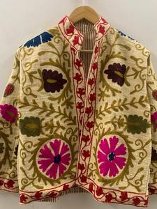 TNT Tissu Suzani Broderie À La Main Veste Vestes D'hiver Cadeau De Demoiselle D'honneur Boho Vêtements Ethniques Pour Femmes - Product Image 4