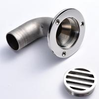 Accessoires de quincaillerie Drain de plancher de pont de bateau en acier inoxydable 316 Yacht Thru Hull Cockpit Drain