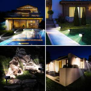 Impermeable IP67 Luces solares al aire libre 59 Leds 3 modos de iluminación Focos de paisaje <span class=keywords><strong>solar</strong></span> - Product Image 6