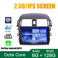 Untuk Toyota COROLLA 2007-2013 Perangkat Headunit 9 Inci Ganda 2 Din Octa-core Quad Mobil Stereo GPS Navigasi Radio Mobil Android