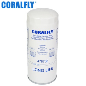 อะไหล่เครื่องจักรกลวิศวกรรม CORALFLY OEM ไส้กรองน้ำมันเครื่องดีเซล 478736 LF17503 LF3675 LF3379 LF9667 P550519 - Product Image 3