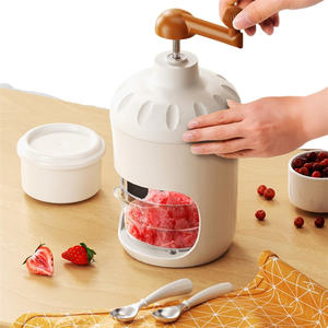 Machine à glaçons domestique en gros, entièrement lavable, avec lame en acier inoxydable, en ABS et acier inoxydable, blanc, pour la maison, broyeur manuel - Product Image 5