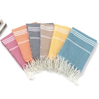 Turkish Striped Bath Towel Oversized Beach Towel With Tassels Super Absorbent Soft and Easy Care Suitable for Travel