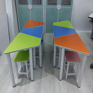 Bureau d'étude scolaire rond Offre Spéciale Table d'équipe polygone bureau de <span class=keywords><strong>formation</strong></span> moderne avec chaises pour étudiant ou adulte - Product Image 2