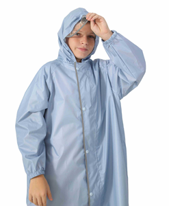 Poncho de lluvia impermeable reutilizable ligero duradero para exteriores para niños y niñas con diseño reflectante para recorridos escolares - Product Image 6