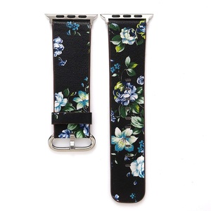 Fleurs Sport Bande de Montre-<span class=keywords><strong>Bracelet</strong></span> En Silicone, impression <span class=keywords><strong>Bracelet</strong></span> En Caoutchouc 38 42mm pour <span class=keywords><strong>Apple</strong></span> iWatch Bande de <span class=keywords><strong>Bracelet</strong></span> - Product Image 6