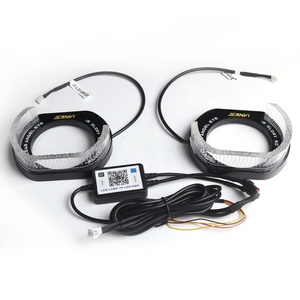 Hot Selling RGB I8 L-shape LED Angel Eyes Headlight Decoration 12V Voltage Projector Lens for Toyota Camry Civic I8 Halo Rings - Product Image 1