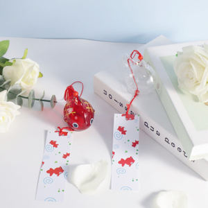 <span class=keywords><strong>Carillon</strong></span> à vent <span class=keywords><strong>en</strong></span> <span class=keywords><strong>verre</strong></span> de style <span class=keywords><strong>japonais</strong></span> 2026, à peindre soi-même pour étudiants, petit <span class=keywords><strong>carillon</strong></span> à vent <span class=keywords><strong>en</strong></span> forme de poisson rouge, zone panoramique, pendentif extérieur, carillons à vent - Product Image 3