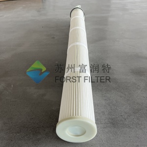 Nhà máy xi măng công nghiệp thu gom bụi lọc trạm trộn túi nhà Polyester PTFE Màng <span class=keywords><strong>HEPA</strong></span> 3 Lugs xếp li túi lọc - Product Image 3