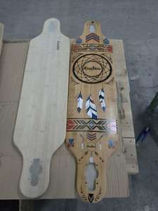 Planche à roulettes longue Wellshow Sport <span class=keywords><strong>Drop</strong></span> Down <span class=keywords><strong>Drop</strong></span> Through, planche à roulettes complète, planche à roulettes en bois d'érable à 7 plis, planche à roulettes Cruiser - Product Image 5