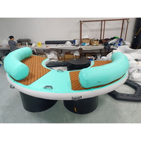 Chaise flottante de sofa d'air de flottement d'eau de salon d'île gonflable de piscine pour le Yacht chaises gonflables flottantes extérieures pour le lac