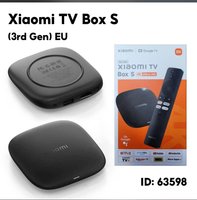 Original pour Xiaomi TV Box S 3e Génération Quad-Core 2 Go+32 Go Wi-Fi 6 Télécommande BT 360° avec Commande Vocale Boîtier Décodeur