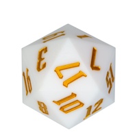 Udixi Plastique Polyédrique Logo Personnalisé Rpg Donjons et Dragons Acrylique Énorme 55mm D20 20 Côtés Dés