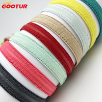 Bande élastique haute extensibilité OEM 10 mm pour bretelles de soutien-gorge de sport avec grip antidérapant, multicolores, en polyester et élasthanne