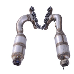 Bán buôn bán hàng trực tiếp hệ thống ống xả ba cách chuyển đổi xúc tác thép không gỉ cho BMW 740 - Product Image 1