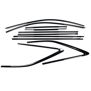 Accessori auto nera per finestra cromata per finestra decorativa per Audi A6 <span class=keywords><strong>Allroad</strong></span> A6 S6 RS6 Avant C8 2018-2025 - Product Image 1