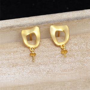 Support de boucles d'oreilles en argent S925 avec perle baroque, accessoire de mode personnalisé, polyvalent, élégant, composant de bijoux - Product Image 2
